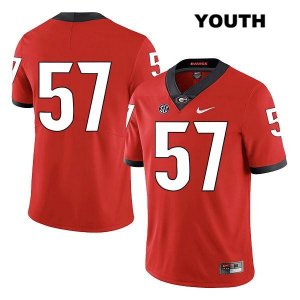 Youth Georgia Bulldogs NCAA #57 Daniel Gothard Nike Stitched Red Legend Authentic No Name College Football Jersey AWI1754SD